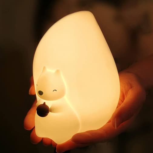 Little Lights - Veilleuse Lumineuse Tactile En Silicone Écureuil
