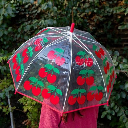 Rex London - Parapluie Transparent - Cherry