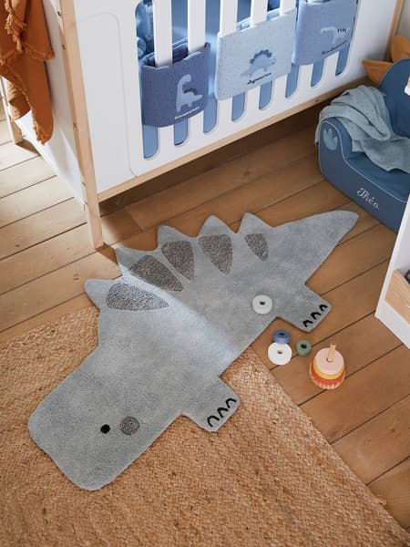 Vertbaudet - Tapis Dinosaure vert kaki