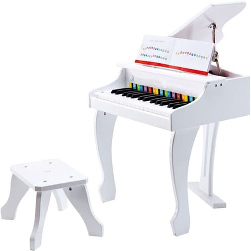 Hape - Piano à queue électronique Deluxe blanc