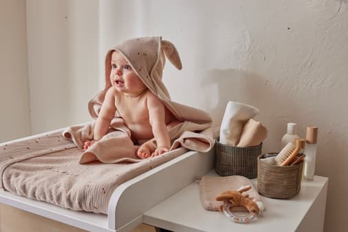 Noukie's - Cape de bain, éponge - Moka