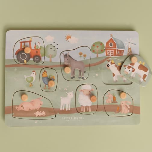 Little Dutch - Puzzle sonore en bois Little Farm