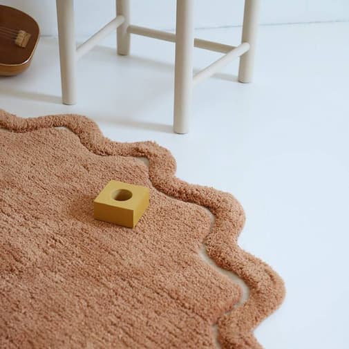 Nattiot - Tapis rond Sweet April Toffee (110 cm)