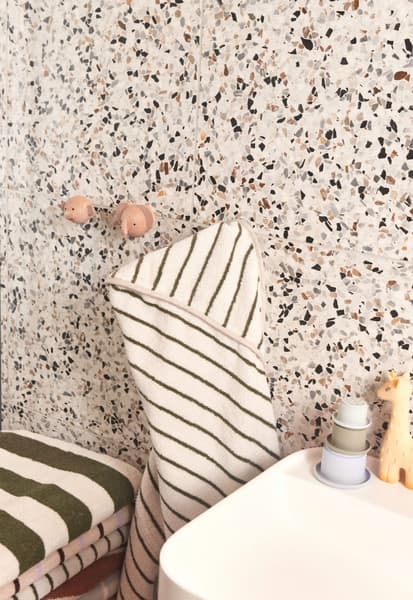 OYOY Living Design - Serviette de bain blanc en coton organique H100x100cm