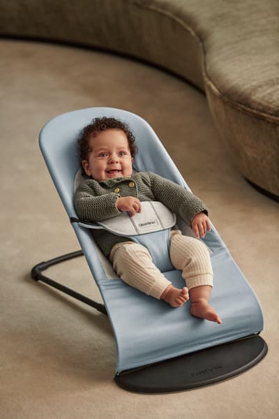 BabyBjörn - Transat Balance Soft - Bleu/Gris / Tissé/Jersey / Noir