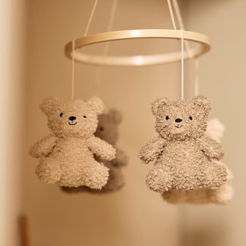 Jollein - Mobile Teddy Bear - Olive Green & Naturel