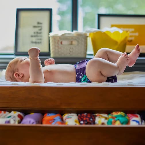 Bambino Mio - Pack d'essai 5 couches lavables avec boosters + 100 voiles Zéro Dégât - Multicolore