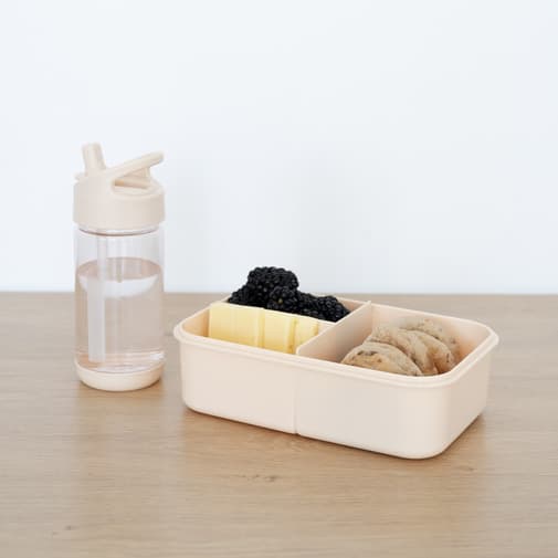3 sprouts - Lunch box en plastique recyclé Sable