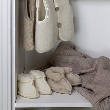 Quax - Chaussons Mini Merino Nutmeg - 0/3 Mois