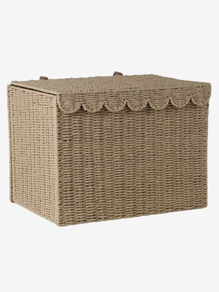 Vertbaudet - Panier de rangement XL malle en corde de papier FESTON beige