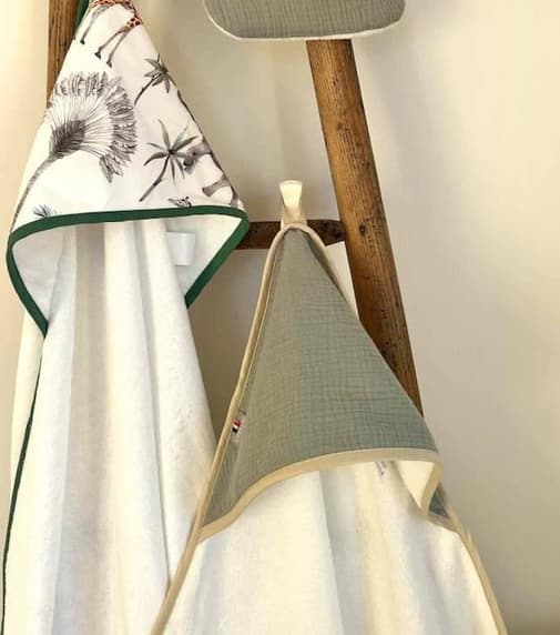 Sevira Kids - Cape de bain en gaze de coton jeanne