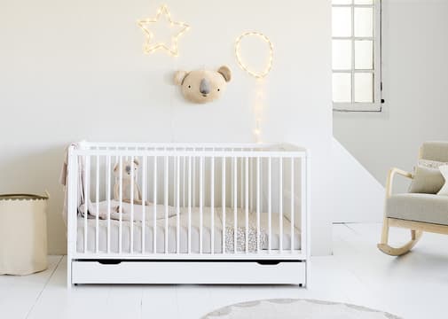 Petite Amélie - Petite Amélie Lit bébé évolutif 3 en 1 Évolutif 0-4 ans Blanc 70x140 cm