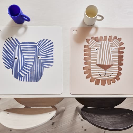 OYOY Mini - Set de table en silicone Lobo le lion