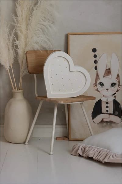 Little Lights - Lampe veilleuse cœur blanc