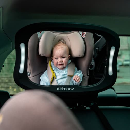 Ezimoov - Miroir de surveillance avec lumière LED XXL Ezi Mirror Led