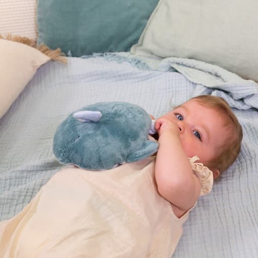 Kaloo - Peluche bouillotte bien-être poisson Petit calme (25 cm)