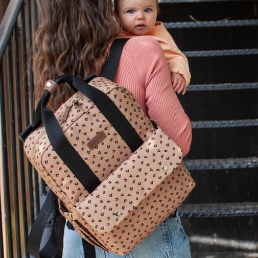 Babymel - Sac à dos à langer Georgi Eco Leopard