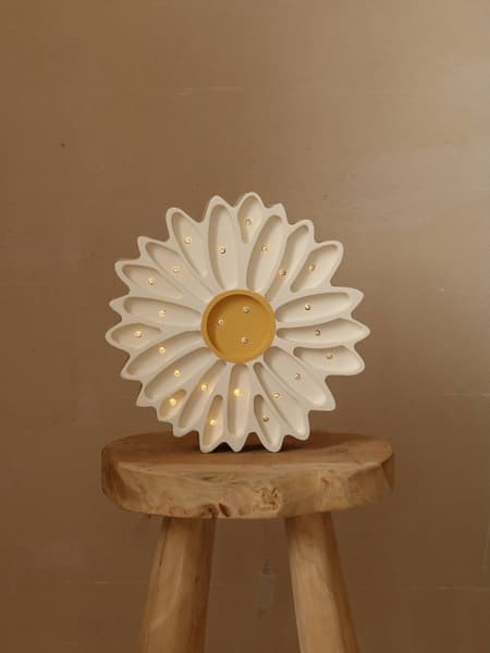 Little Lights - Lampe veilleuse marguerite blanche