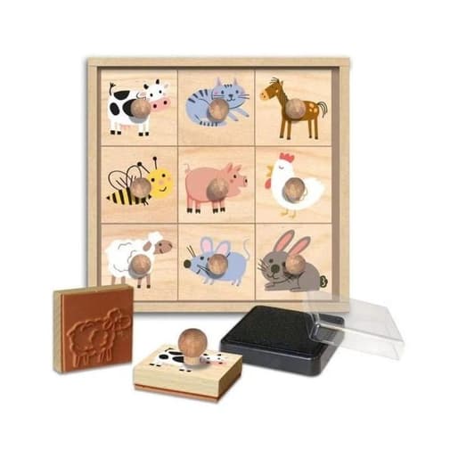 Crea Lign - Coffret tampons - animaux de la ferme