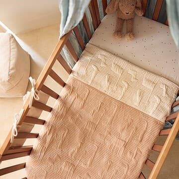 Jollein - Couverture Berceau - Jungle Jambo Biscuit Oatmeal