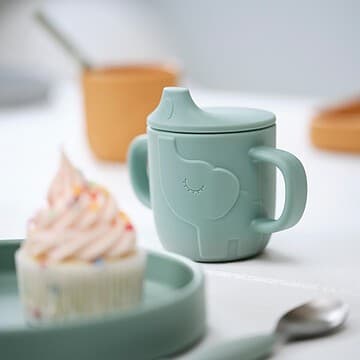 Done by deer - Tasse d'Apprentissage Peekaboo Elphee Bleu - 120 ml