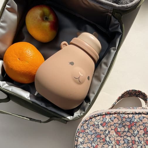 Konges Slojd - Gourde en silicone Teddy Blush