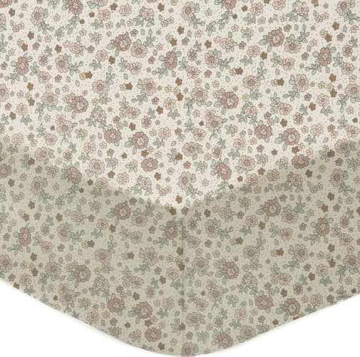 Jollein - Drap-housse Jersey retro flowers