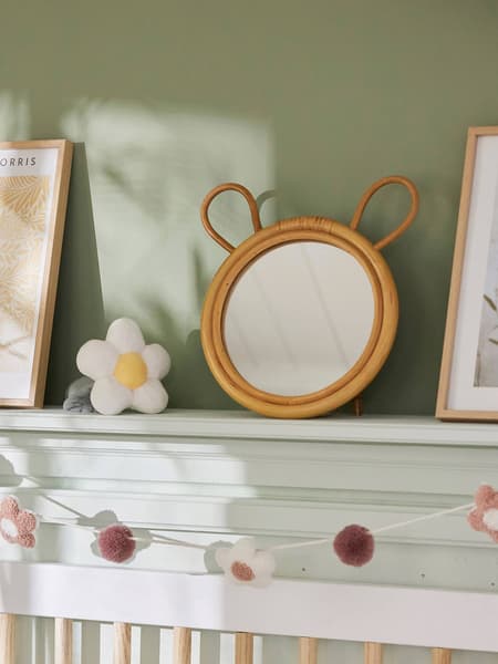 Vertbaudet - Miroir en rotin Ourson à poser