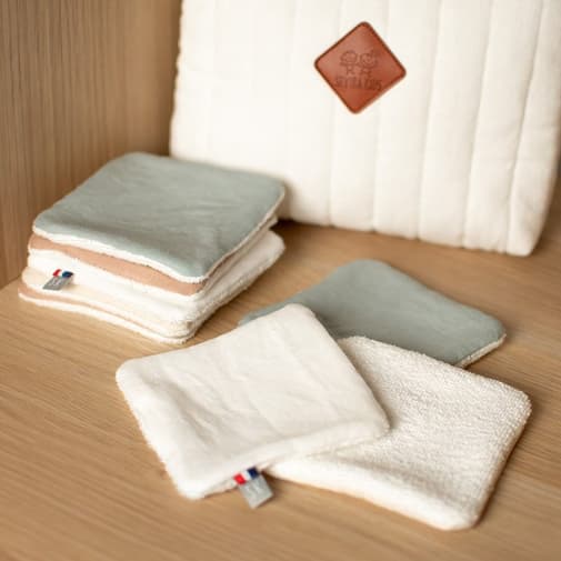 Sevira Kids - Lingettes bébé lavables en lin 8