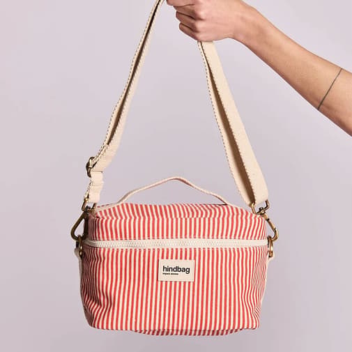 Hindbag - Lunch bag isotherme Igor Rayures Fines Rouge