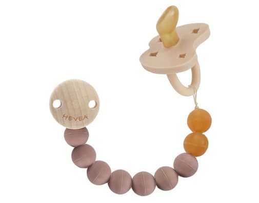 Hevea - Attache-Tétine En Caoutchouc 100% Naturel - Beige