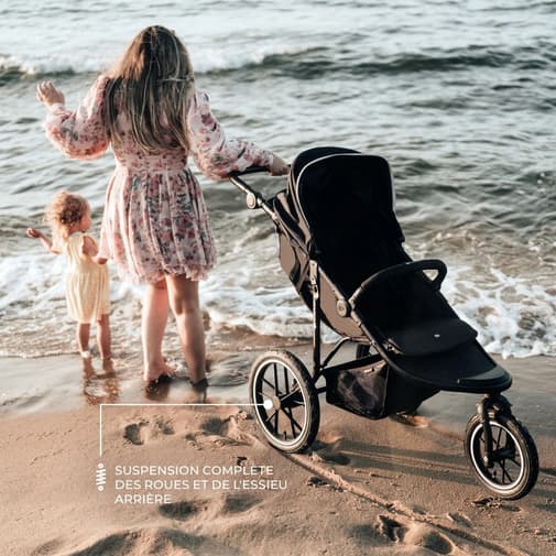 Kinderkraft - Poussette tout-terrain HELSI 2 gris