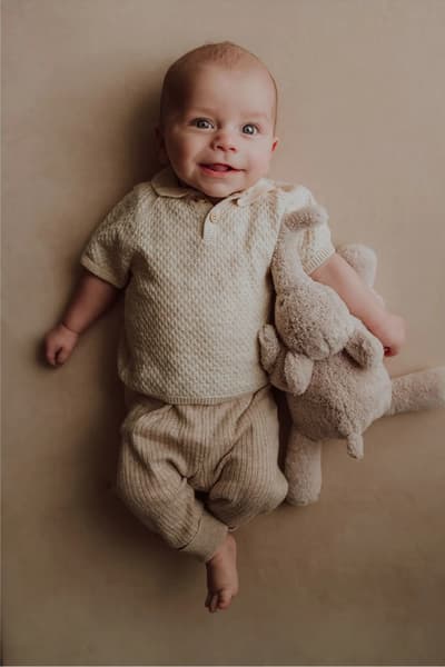 FLOW - Peluche bruit blanc George l'éléphant beige