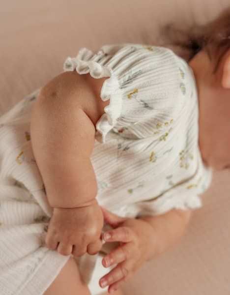 Noukie's - Barboteuse Jersey Pointelle Blanc