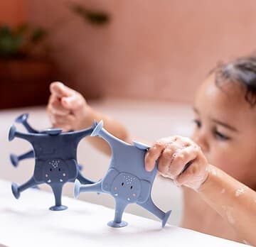 Trixie Baby - Jouet de Bain à Ventouses - Mrs. Elephant's Family