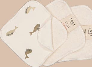Joey - Lot de 3 Lingettes-gants Anne - Baleineaux