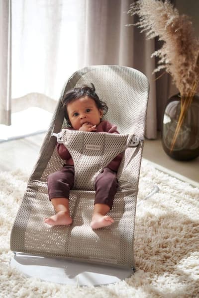 BabyBjörn - Transat Bliss à balancement Mesh 3D gris