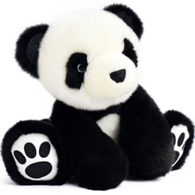Histoire d'Ours - Peluche panda So Chic noir (25 cm)