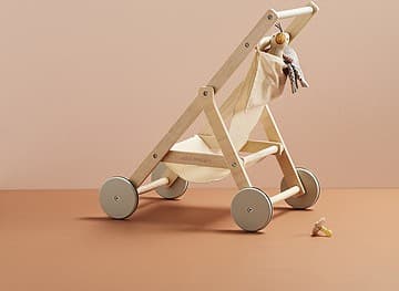 Kid's Concept - Poussette en Bois - Nature