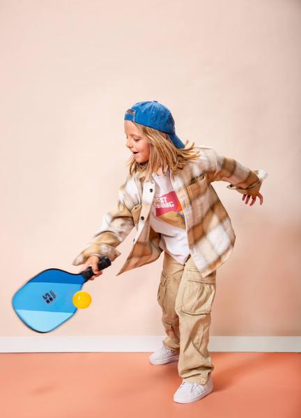 BS Toys - Set Pickleball En Bois Fsc - Sport Raquettes Enfant - Jeu Extérieur Multicolore