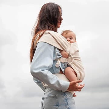 MAMA HANGS - Porte-bébé Carry & Bloom - Palm Ecru