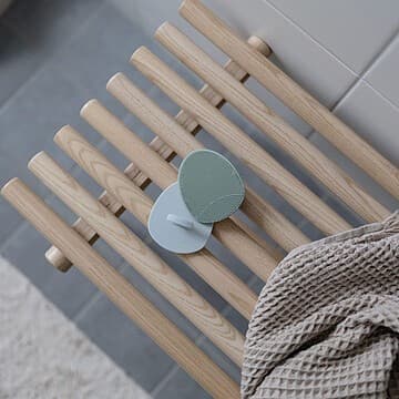 Mushie - Lot de 2 Brosses de Massage - Naturel & Cambridge Blue