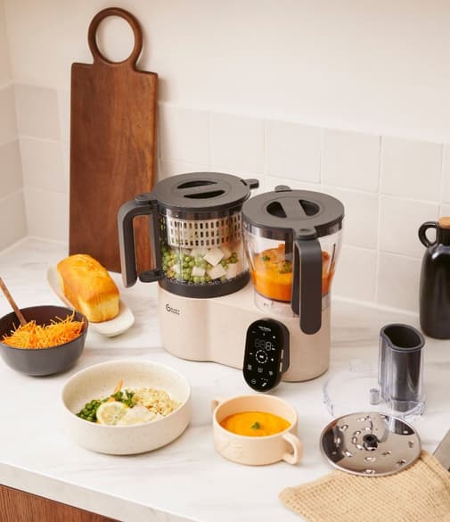 Babymoov - Robot cuiseur Nutribaby Evolution - 5 en 1 avec découpe intégrée