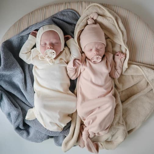 Mushie - Cape de bain en coton bio fog