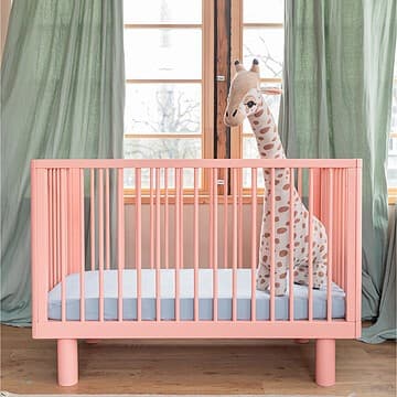 Karl & Fric - Lit Bébé Evolutif Nox Rose - 60 x 120 cm