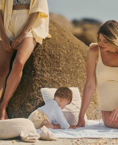 Cache Coeur - Bloomer De Bain Bébé Marty Jaune
