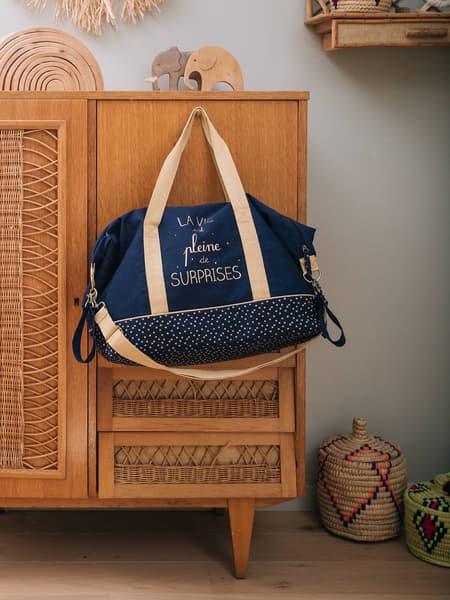 Vertbaudet - Sac à langer week-end MALAGA marine grisé