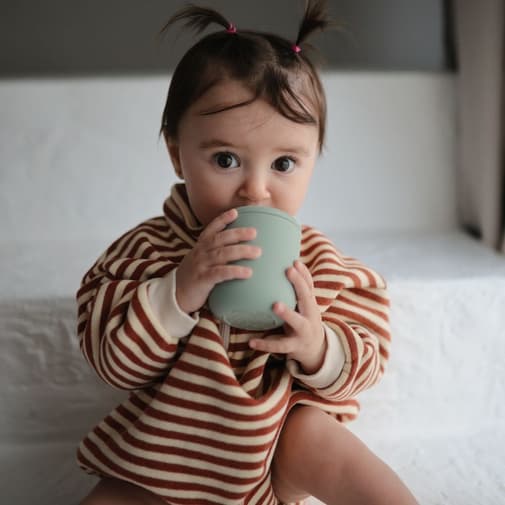 Mushie - Tasse à bec en silicone natural