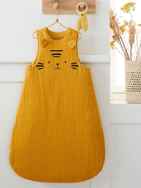 Vertbaudet - Gigoteuse en gaze de coton bio* BABY TIGRE caramel
