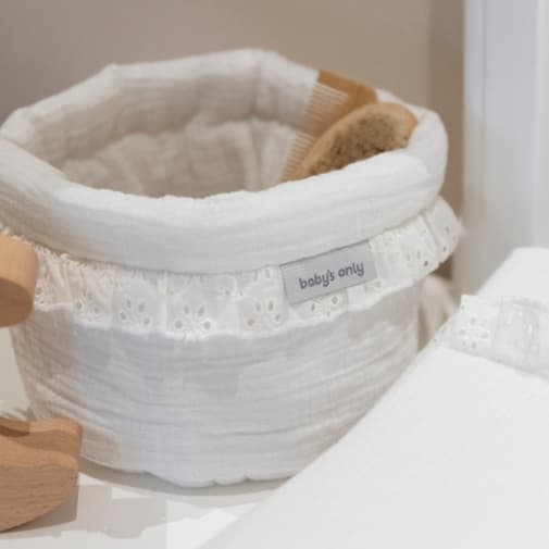 Baby's Only - Panier De Toilette Calm Blanc (20 X 20 Cm) Blanc
